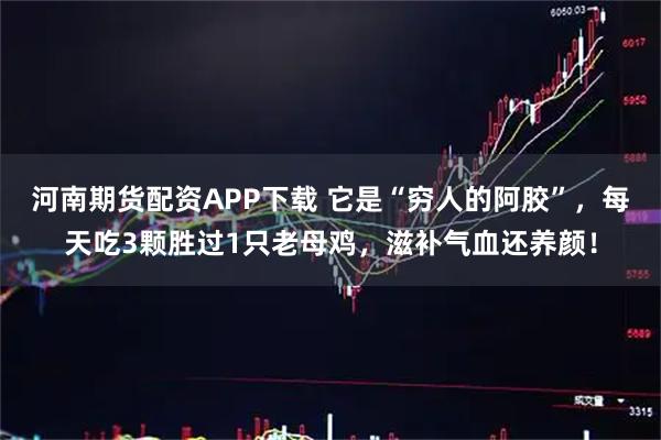 河南期货配资APP下载 它是“穷人的阿胶”，每天吃3颗胜过1只老母鸡，滋补气血还养颜！