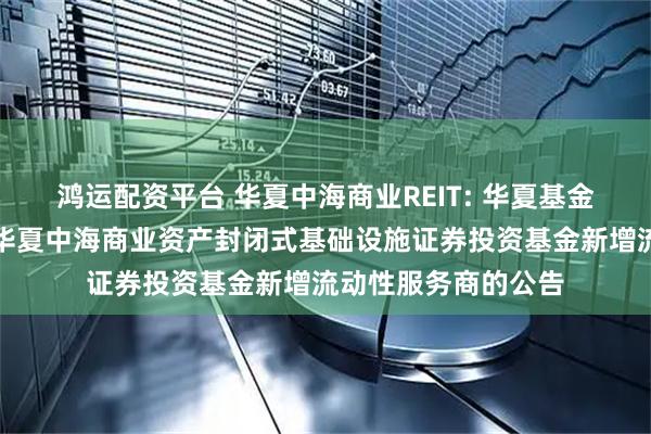 鸿运配资平台 华夏中海商业REIT: 华夏基金管理有限公司关于华夏中海商业资产封闭式基础设施证券投资基金新增流动性服务商的公告